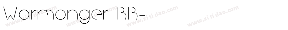 Warmonger BB字体转换